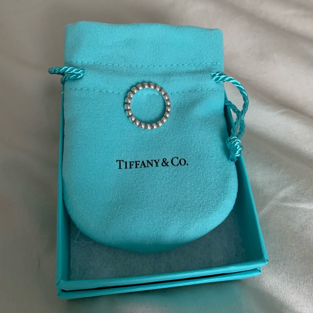 Discontinued Tiffany & Co Silver Beaded Ring
